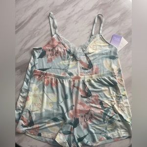 NEW 2 Piece pajama shorts and top